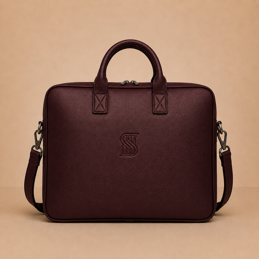 Windsor Office Case Burgandy Leather