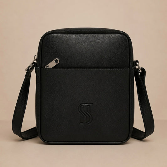 Heritage Crossbody Bag Premium Black Leather
