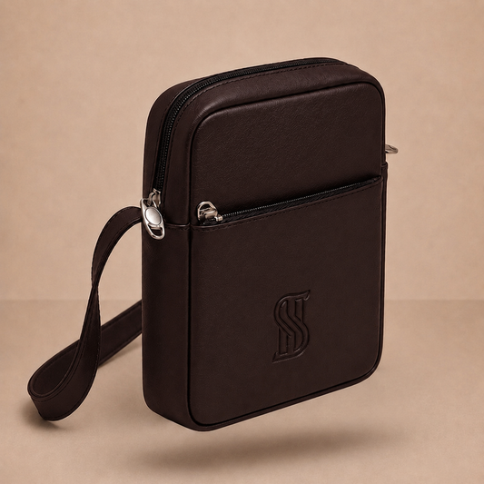 Heritage Crossbody Bag Premium Dark Brown Leather