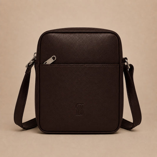 Heritage Crossbody Bag Premium Dark Brown Leather