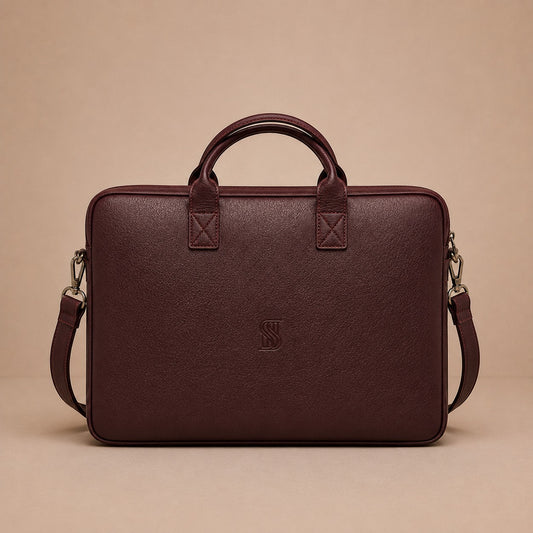 Windsor Office Case Burgandy Leather