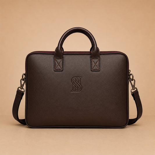 Windsor Office Case Dark Brown Leather