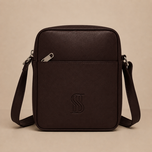Heritage Crossbody Bag Premium Dark Brown Leather