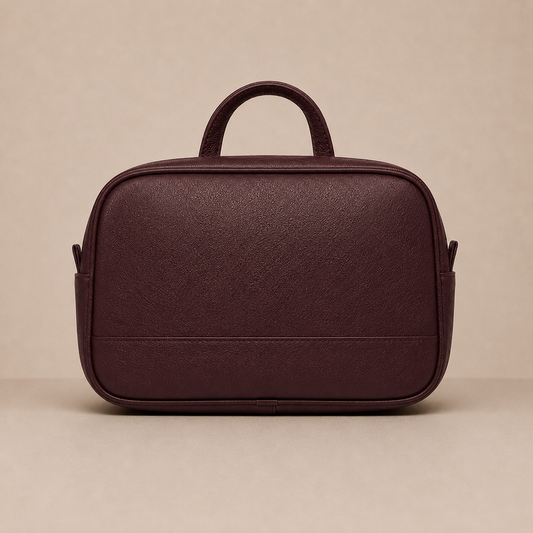 Cavendish Vanity Case Premium Burgundy Leather